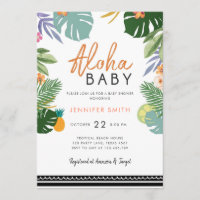 Fiesta tropical Luau Aloha Baby Shower cubano