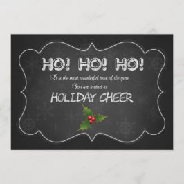 Invitación Fiesta único de navidad de HO HO HO HO de Cargador