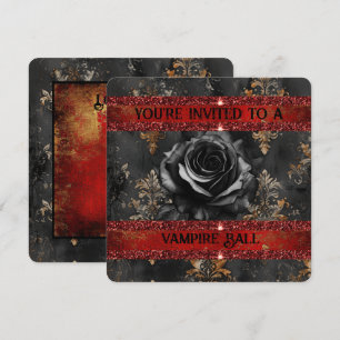 Invitación Fiesta vampiro espeluznante de Halloween