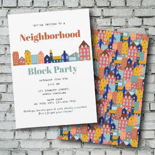Invitación Fiesta Vecinal Conozca a Sus Vecinos