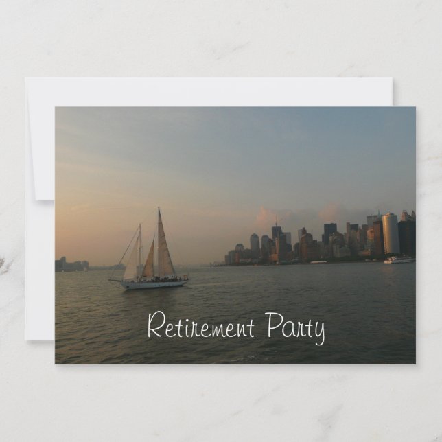 Invitación Fiesta-Velero del retiro en el puerto (Anverso)