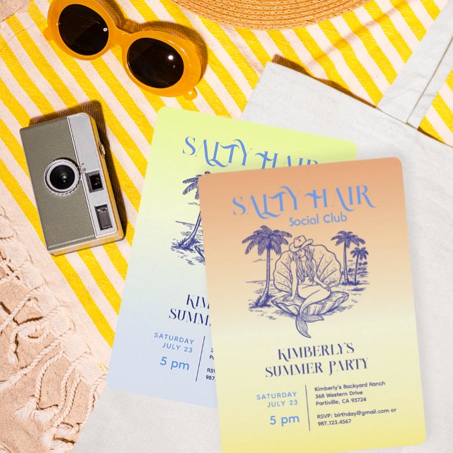 Invitación Fiesta veraniego de sirvienta dorada (Subido por el creador)