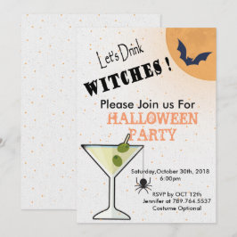 Invitación fiesta vinícola de Halloween