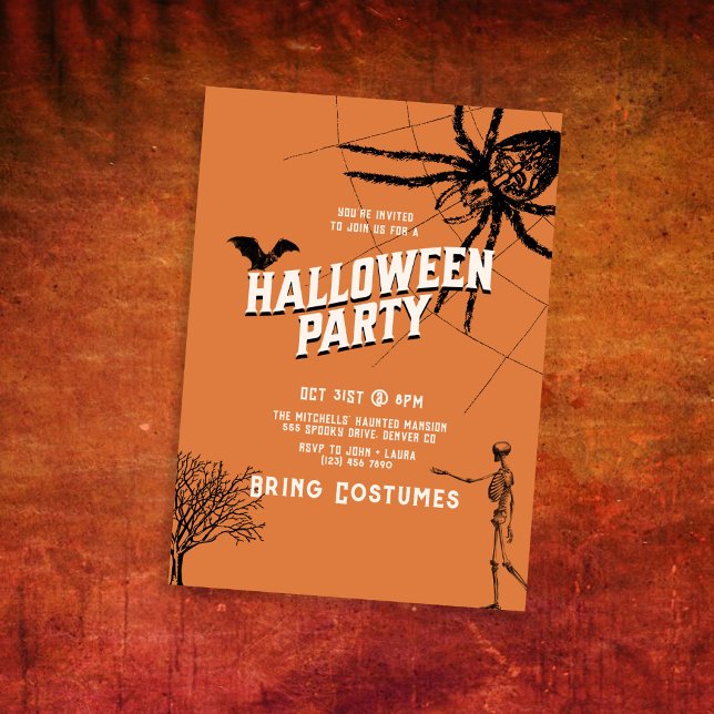 Invitación Fiesta Vintage Halloween DC (Subido por el creador)