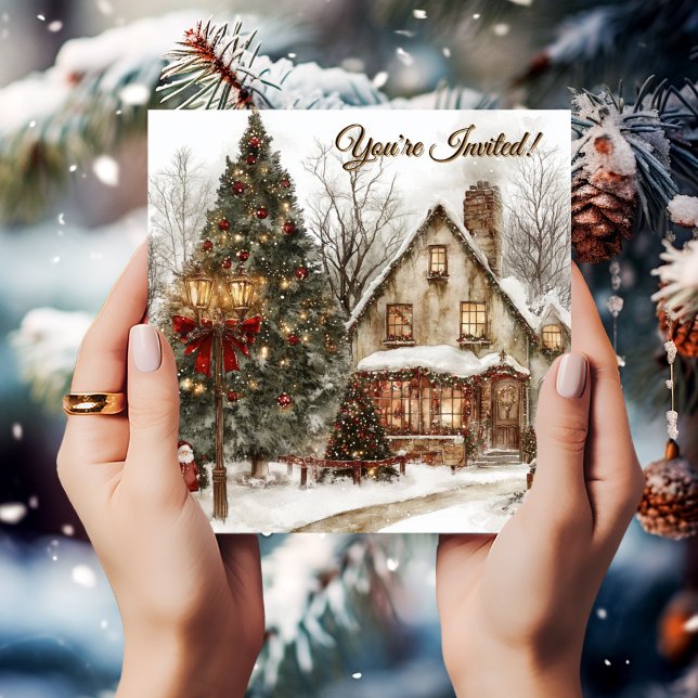 Invitación Fiesta Vintage Holiday House (Subido por el creador)