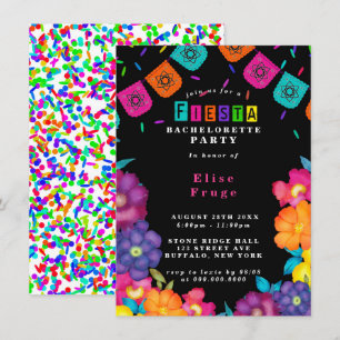 Invitación Fiesta Vivid Florals Bachelorette