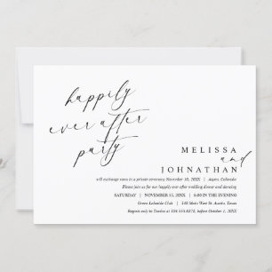 Invitación Fiesta y Baile de Cena Felices para Siempre