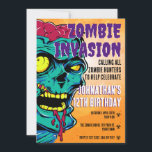 Invitación Fiesta Zombie Birthday Halloween Kids<br><div class="desc">LLAMANDO A TODOS LOS HUNTERS DE ZOMBIE A QUE AYUDEN A CELEBRAR EL CUMPLEAÑOS</div>