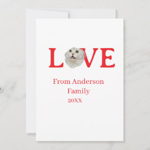 Invitación Fiestas de amor gato foto mascota nombre familia l