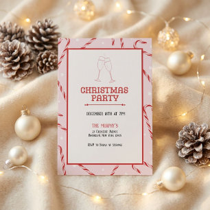 Invitación Fiestas de Cócteles Navideños Bebidas Festivas Fie