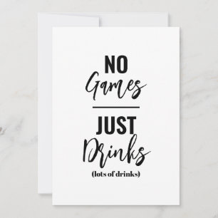 Invitación Fiestas de Despedida de Soltera con Bebidas Divert