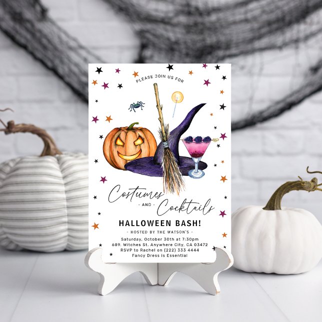 Invitación Fiestas de disfraces y cócteles de Halloween para  (Subido por el creador)