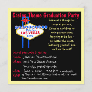 Invitación Fiestas de graduación de La Vegas