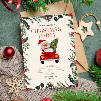 Invitación Fiestas de Santa Navidad Navidades Jingle y Mingl