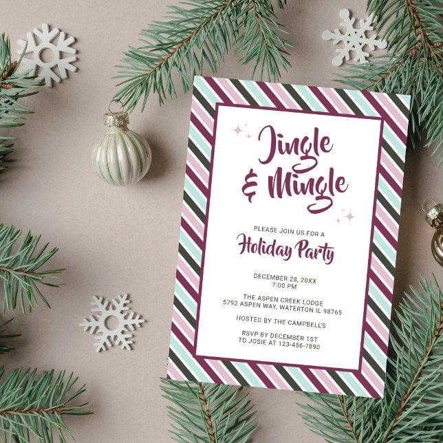 Invitación Fiestas navideñas de jingle y mingle Navidad (Subido por el creador)