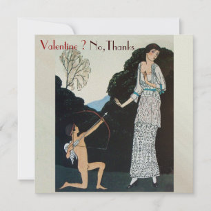 INVITACIÓN FIESTAS RETRO ANTÍ DÍA DE SAN VALENTÍN SELLO DE CE