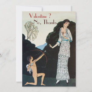 INVITACIÓN FIESTAS RETRO ANTÍ DÍA DE SAN VALENTÍN SELLO DE CE