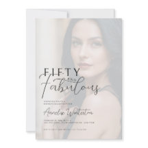 Fifty and Fabulous Photo 50th Birthday Party