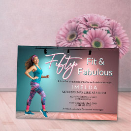 Invitación Fifty Fit and Fabulous Invitation