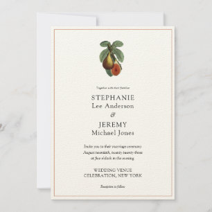 Invitación Fig Fruit Vintage Estética
