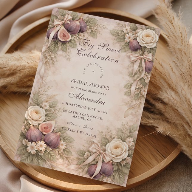 Invitación Fig Garden Romance Despedida de Soltera (Subido por el creador)