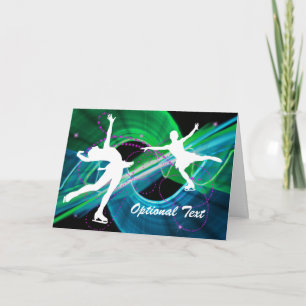 Invitación Figura Bedazzled patinadores - personalizable del