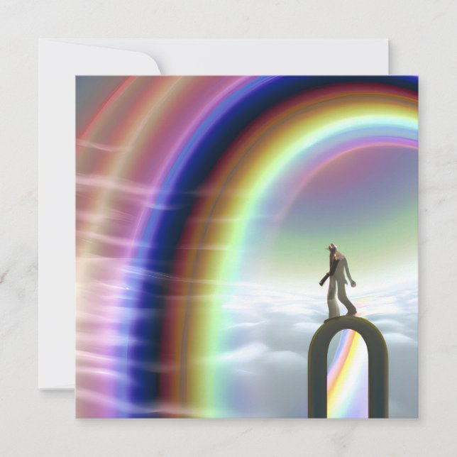 Invitación Figura de misterio en el Stargate interdimensional (Anverso)