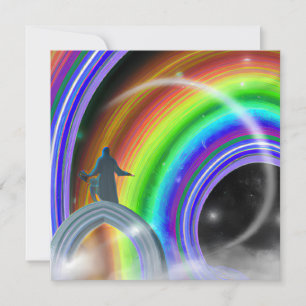 Invitación Figura de misterio en el Stargate interdimensional