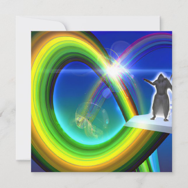 Invitación Figura de misterio en el Stargate interdimensional (Anverso)