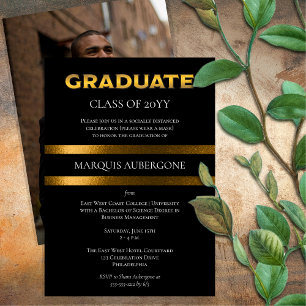 Invitación Fija Universidad Univ Negro Fiesta de Graduaci