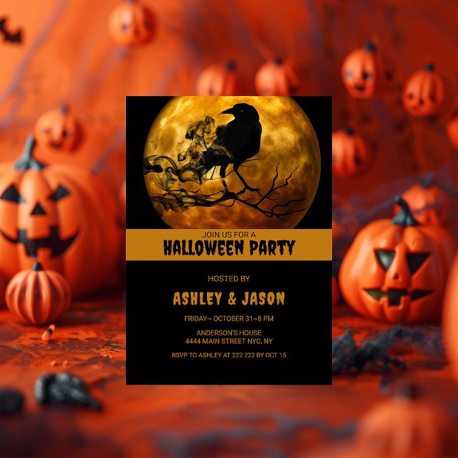 Invitación Fila de la fiesta de Halloween para adultos (Subido por el creador)
