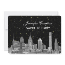 Filadelfia Silueta Etch Estrellado DIY BG Dulces 1