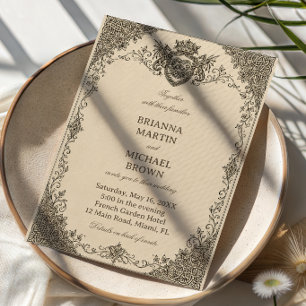 Invitación Filigrana Celta Heráldica Regia