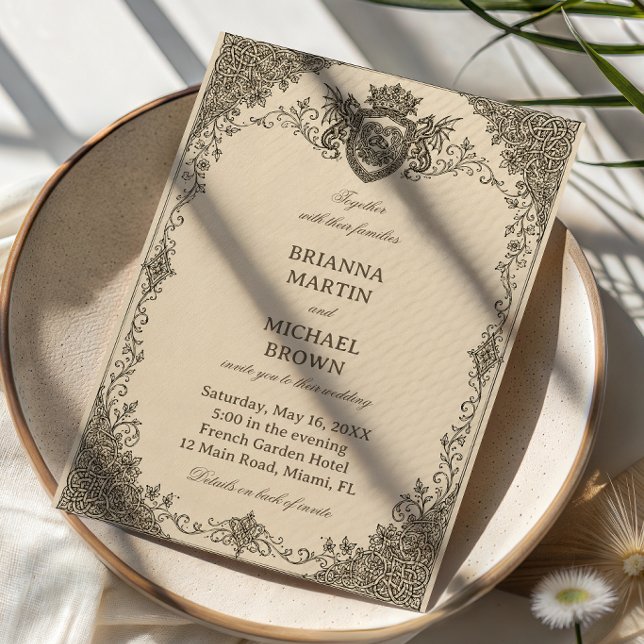 Invitación Filigrana Celta Heráldica Regia (Subido por el creador)