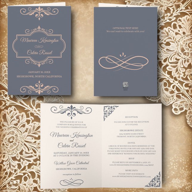 Invitación Filigree ruso, Boda (Subido por el creador)