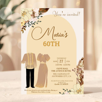 Invitación filipina a cumpleaños por tema de filip