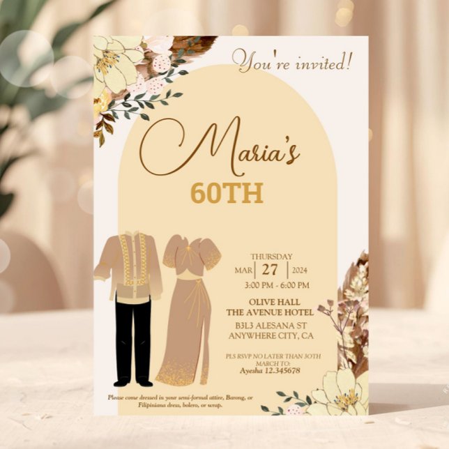 Invitación filipina a cumpleaños por tema de filip (Subido por el creador)