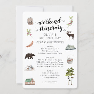 Invitación Fin de semana de acuarela en el Itinerario de Wood