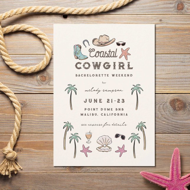 Invitación Fin de semana de Bachelorette Coastnier (Subido por el creador)