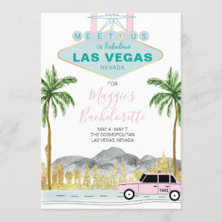 Invitación Fin de semana de Bachelorette en Las Vegas