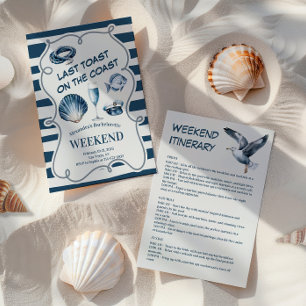 Invitación Fin de semana de bachillerato costero de tostada d