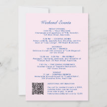 Fin de semana de bachillerato de código QR retro m