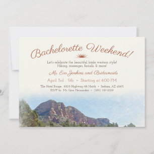 Invitación Fin de semana de bachillerato de postre romántico