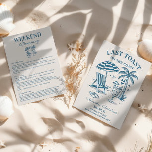 Invitación Fin de semana de bachillerato de última tostada ná