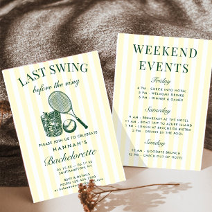 Invitación Fin de semana de bachillerato verde retro moderno