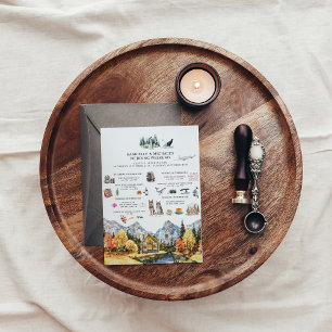 Invitación Fin de semana de boda en Seattle   Itinerario