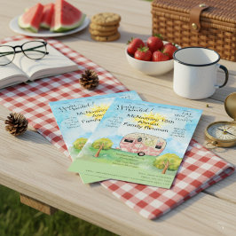 Invitación Fin de semana de camping familiar