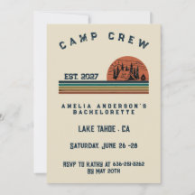 Fin de semana de camping personalizado para desped