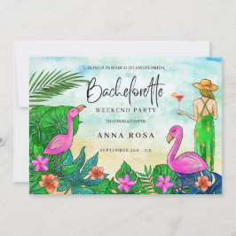 Invitación *~* Fin de semana de Chicas de soltera tropical AR