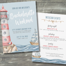 Invitación Fin de semana de chicas náuticas despedida de solt